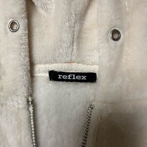 Reflex Cream Faux-Fur Teddy Jacket with Silver Hardware
